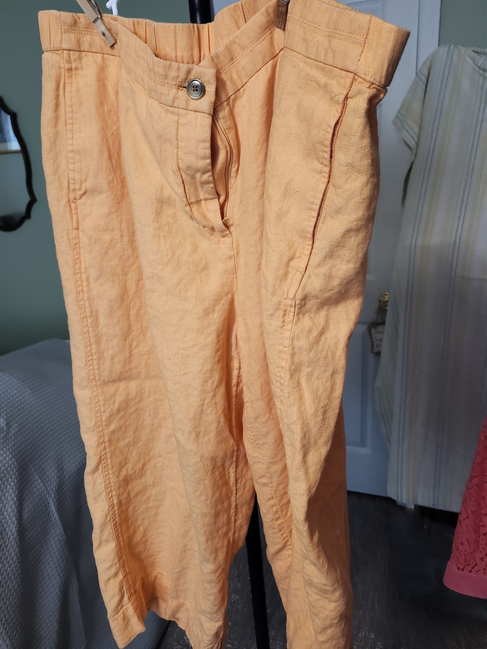 J. Jill Women Clam Diggers Lightweight Peach-Toned Chinos